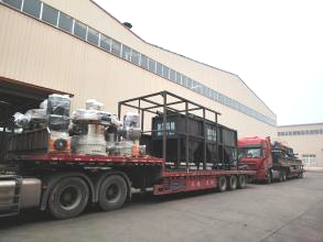 发往河南大型生物质颗粒生产线